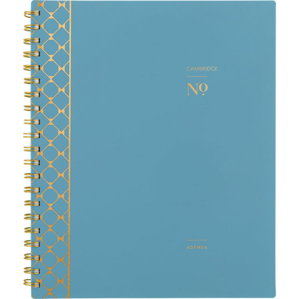 Cambridge® Workstyle Weekly/Monthly Planner, Geometric Artwork, 11 x 9.38, Blue/Gold Cover, 12-Month (Jan to Dec): 2025 (AAG160690512) Each