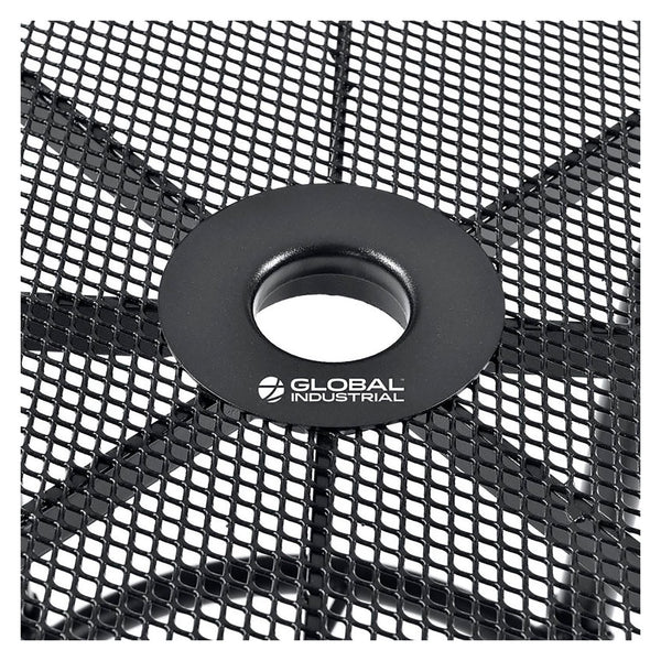 Global Industrial® Interion Mesh Cafe Table and Chair Sets, Round, 48" Dia x 29"h, Black Top, Black Base/Legs (GBE695971) Each