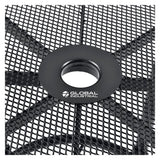 Global Industrial® Interion Mesh Cafe Table and Chair Sets, Square, 36 x 36 x 29, Black Top, Black Base/Legs (GBE695974) Each