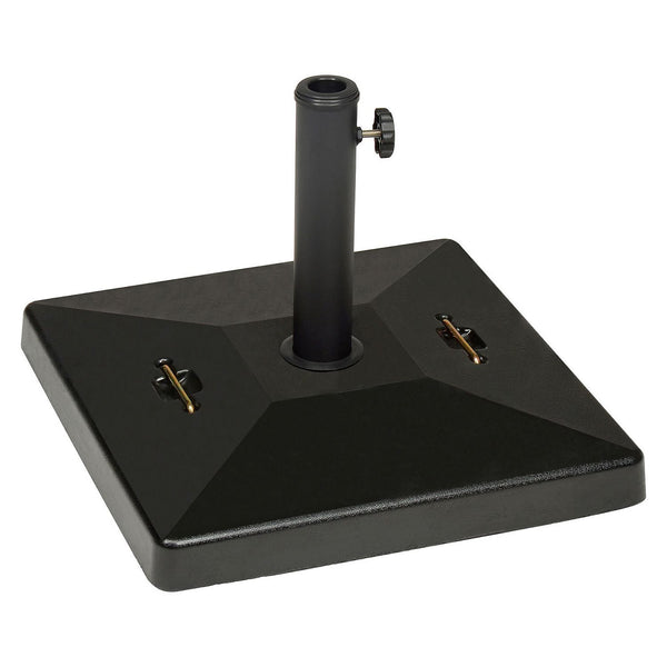 Global Industrial® Umbrella Base, Square, Concrete, 88 lb Capacity, 20 x 20 x 15.75, Black (GBE695475) Each