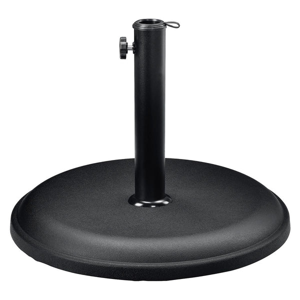 Global Industrial® Umbrella Base, Round, Concrete, 33 lb Capacity, 18 x 18 x 13.5, Black (GBE695474) Each