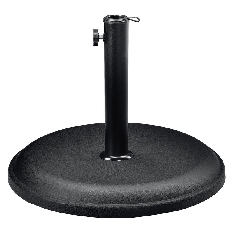 Global Industrial® Umbrella Base, Round, Concrete, 33 lb Capacity, 18 x 18 x 13.5, Black (GBE695474) Each