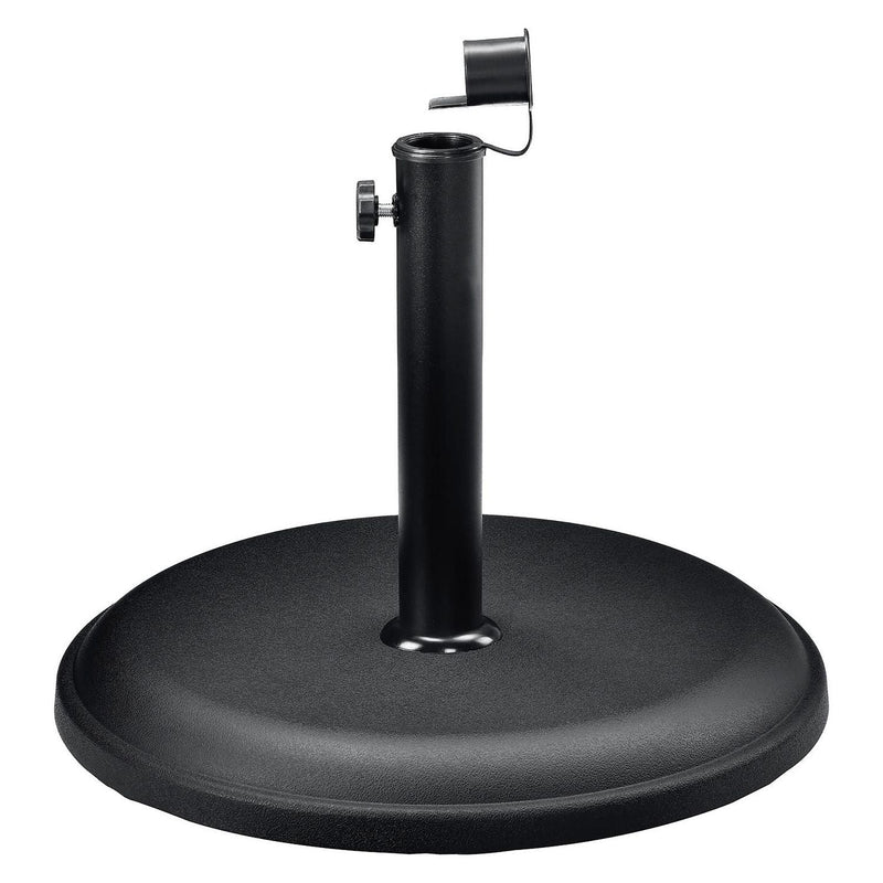 Global Industrial® Umbrella Base, Round, Concrete, 33 lb Capacity, 18 x 18 x 13.5, Black (GBE695474) Each