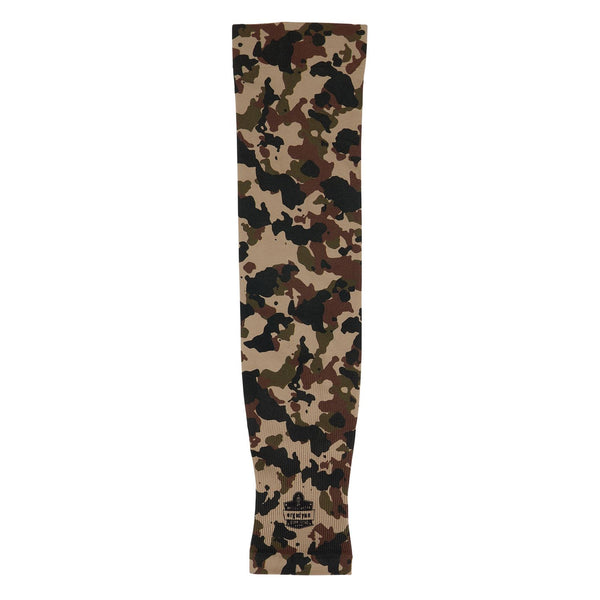 Ergodyne Chill-Its 6695 Sun Protection Arm Sleeves, Polyester/Spandex, Medium/Large, Camo (EGO12191) Each