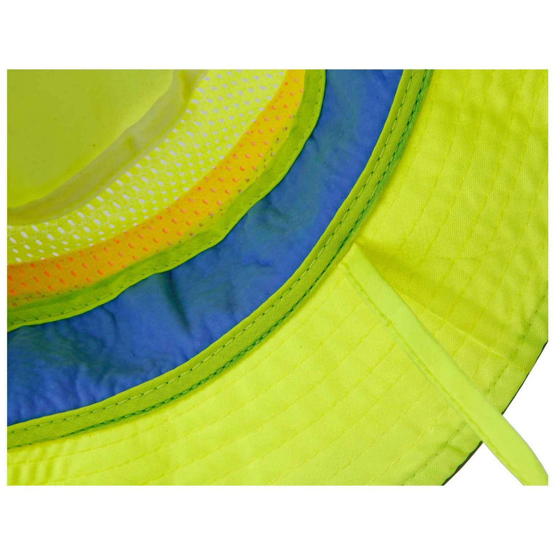 Ergodyne Chill-Its 8935CT Hi-Vis PVA Ranger Sun Hat, Polyester/PVA, 2X-Large/3X-Large, Lime (EGO12600) Each