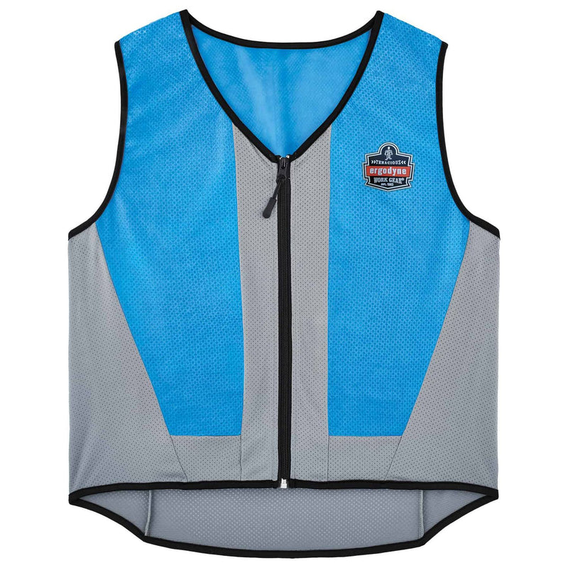 Ergodyne Chill-Its 6667 Wet Evaporative PVA Cooling Vest with Zipper, PVA, 4X-Large, Blue (EGO12698) Each