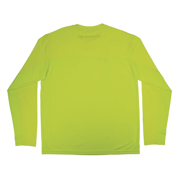 Ergodyne Chill-Its 6689 Cooling Long Sleeve Sun Shirt with UV Protection, Small, Lime (EGO12142) Each
