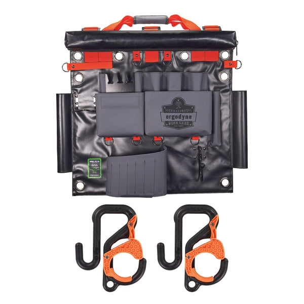 Ergodyne® Arsenal 5711 Bucket Truck Tool Board, Locking Aerial Bucket Hooks Kit, 8-Compartments, 24 x 22, Gray, Ships in 1-3 Bus Days (EGO13701) Each