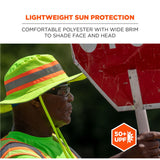 Ergodyne Chill-Its 8935CT Hi-Vis PVA Ranger Sun Hat, Polyester/PVA, 2X-Large/3X-Large, Lime (EGO12600) Each