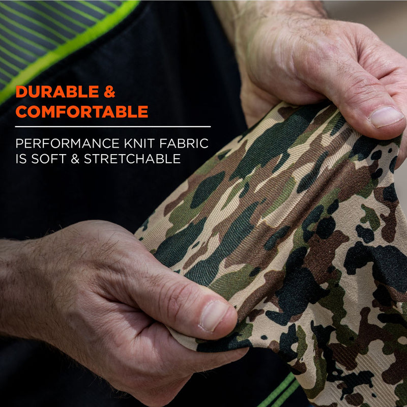 Ergodyne Chill-Its 6695 Sun Protection Arm Sleeves, Polyester/Spandex, Medium/Large, Camo (EGO12191) Each