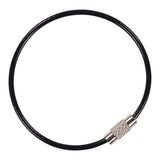 Ergodyne Arsenal 5719 Wire Cable Key Ring, 1.88" dia, Iron, Black, 10/Pack (EGO13722) Each