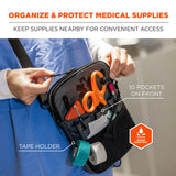 Ergodyne Arsenal 5717 Convertible Nurse Belt Bag, 10 Compartments, 7 x 10, Nylon, Black (EGO13720) Each