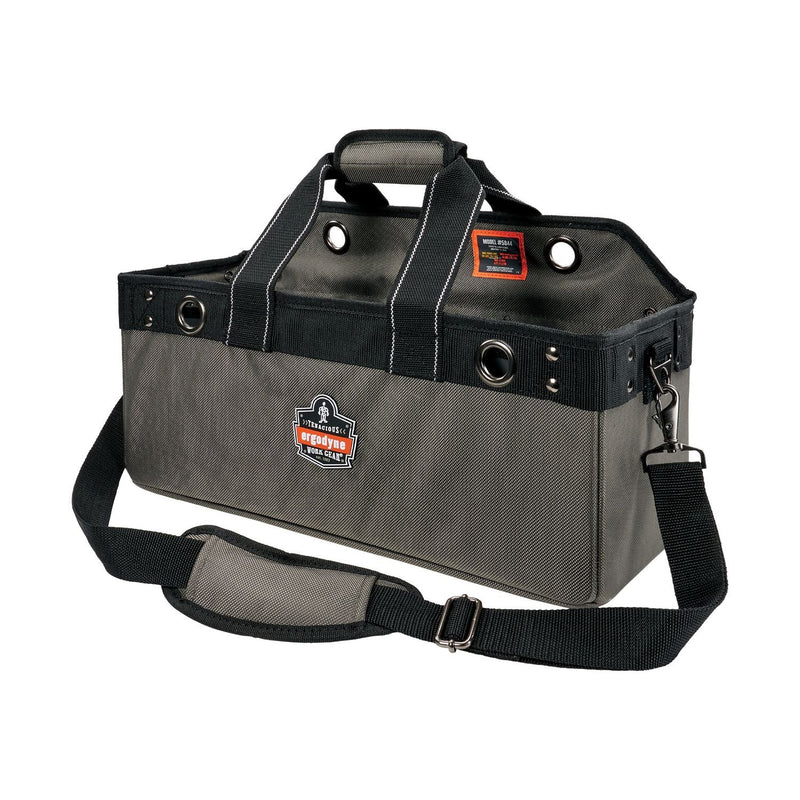 Ergodyne® Arsenal 5844 Bucket Truck Tool Bag w/Tool Tethering Attachment Points, 18 x 7.5 x 7.5, Polyester, Gray, Ships in 1-3 Bus Days (EGO13744) Each