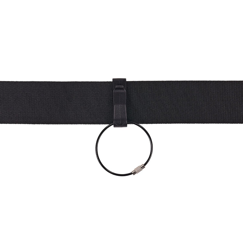 Ergodyne Arsenal 5719 Wire Cable Key Ring, 1.88" dia, Iron, Black, 10/Pack (EGO13722) Each