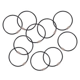 Ergodyne Arsenal 5719 Wire Cable Key Ring, 1.88" dia, Iron, Black, 10/Pack (EGO13722) Each