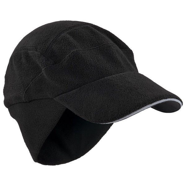 Ergodyne N-Ferno 6807 Winter Baseball Cap with Ear Flaps, One Size Fits Most, Black (EGO16965) Each