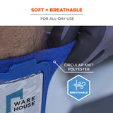 Ergodyne Squids 3388 Wrist ID/Badge Holder, Vertical, Blue 3.5 x 5.5 Holder, 2.75 x 3.75 Insert (EGO19963) Each