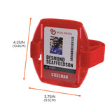 Ergodyne Squids 3386 Arm Band ID/Badge Holder, Vertical, Red 3.75 x 4.25 Holder, 2.5 x 4 Insert (EGO19955) Each
