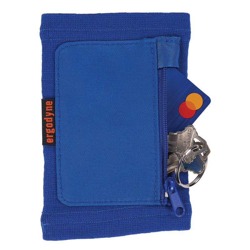Ergodyne Squids 3388 Wrist ID/Badge Holder, Vertical, Blue 3.5 x 5.5 Holder, 2.75 x 3.75 Insert (EGO19963) Each