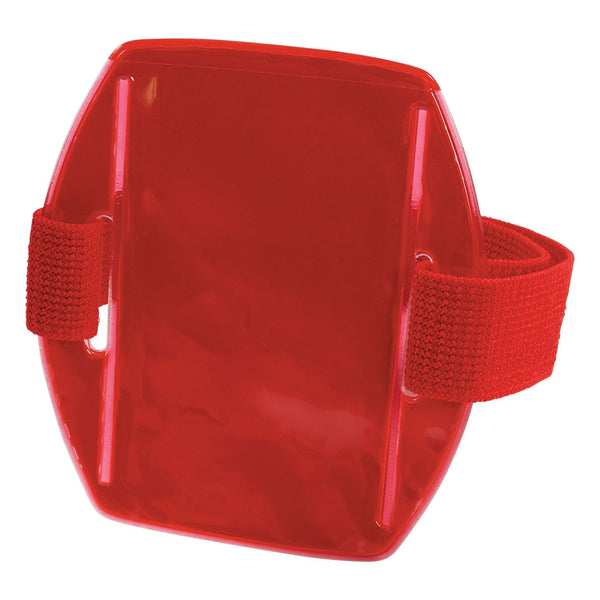 Ergodyne Squids 3386 Arm Band ID/Badge Holder, Vertical, Red 3.75 x 4.25 Holder, 2.5 x 4 Insert (EGO19955) Each