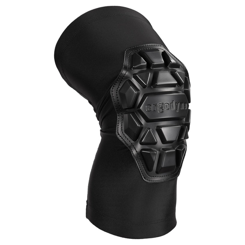 Ergodyne ProFlex 550 Padded Knee Sleeves with 3-Layer Foam Cap, Slip-On, X-Large+, Black, Pair (EGO18553) 1 Pair