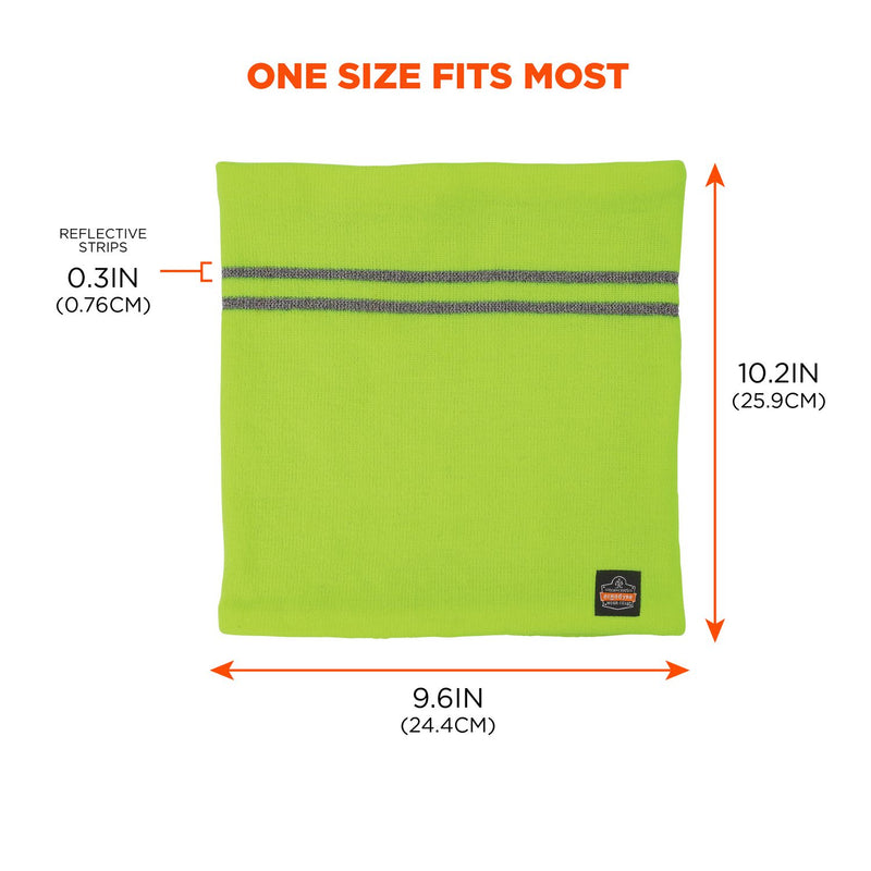 Ergodyne N-Ferno 6961 Reflective Winter Neck Gaiter, One Size Fits Most, Lime (EGO16958) Each
