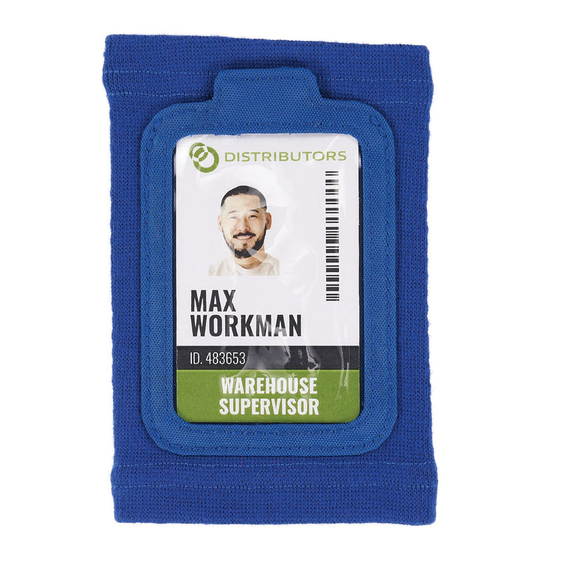 Ergodyne Squids 3388 Wrist ID/Badge Holder, Vertical, Blue 3.5 x 5.5 Holder, 2.75 x 3.75 Insert (EGO19963) Each
