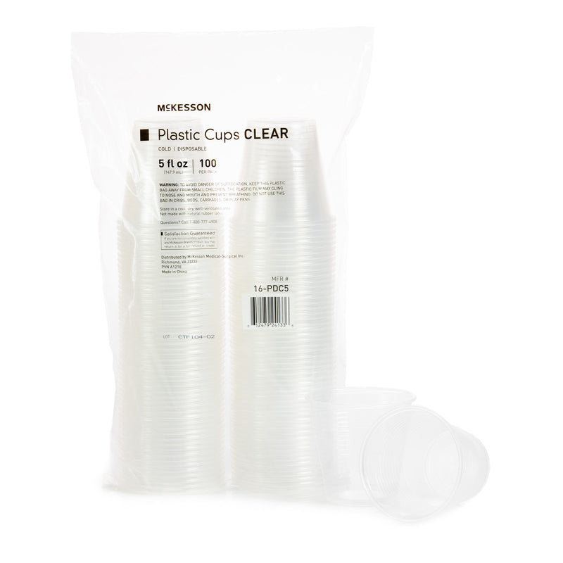 McKesson Drinking Cup 5 oz. Clear Polypropylene Disposable (1127769_CS) 2000/CS