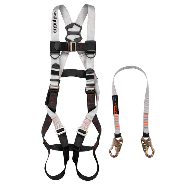 Ergodyne 3201 Harness Plus 4 ft Travel Restraint Lanyard 3197/3198 (EGO19671) Each