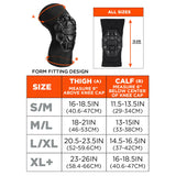 Ergodyne ProFlex 550 Padded Knee Sleeves with 3-Layer Foam Cap, Slip-On, X-Large+, Black, Pair (EGO18553) 1 Pair