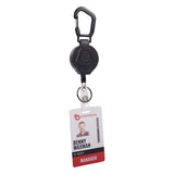 Ergodyne Squids 3391 ID/Badge Reel, Extends 32", Black (EGO19968) Each