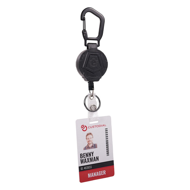 Ergodyne Squids 3391 ID/Badge Reel, Extends 32", Black (EGO19968) Each
