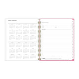 Blue Sky® Roosevelt Pink Academic Weekly/Monthly Planner, Floral Artwork, 11" x 8.5", Pink/Gray Cover, 12-Month (July-June): 2025-2026 (BLS128691) Each