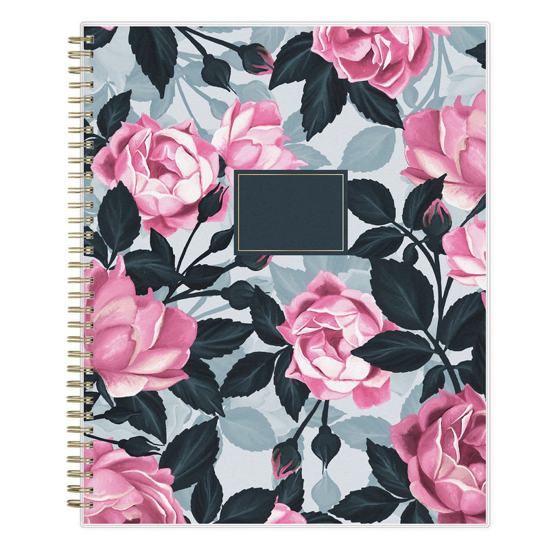 Blue Sky® Roosevelt Pink Academic Weekly/Monthly Planner, Floral Artwork, 11" x 8.5", Pink/Gray Cover, 12-Month (July-June): 2025-2026 (BLS128691) Each