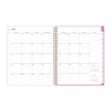 Blue Sky® Roosevelt Pink Academic Weekly/Monthly Planner, Floral Artwork, 11" x 8.5", Pink/Gray Cover, 12-Month (July-June): 2025-2026 (BLS128691) Each