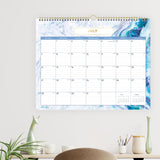 Blue Sky® Gemma Academic Wall Calendar, Geode Artwork, 15" x 12", White/Blue Sheets, 12-Month (July to June): 2025 to 2026 (BLS147010) Each