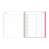 Blue Sky® Roosevelt Pink Academic Weekly/Monthly Planner, Floral Artwork, 11" x 8.5", Pink/Gray Cover, 12-Month (July-June): 2025-2026 (BLS128691) Each