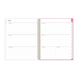 Blue Sky® Roosevelt Pink Academic Weekly/Monthly Planner, Floral Artwork, 11" x 8.5", Pink/Gray Cover, 12-Month (July-June): 2025-2026 (BLS128691) Each