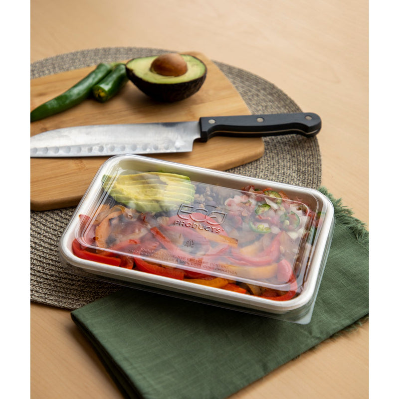 Eco-Products WorldView 100% Recycled Content Lid, 7 x 1.75, Clear, Plastic, 200/Carton (ECOEPSCRC107LIR) Case of 200
