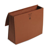 Smead™ Redrope Expanding Wallets, 5.25" Expansion, 1 Section, Cloth Tie Closure, Letter Size, Redrope (SMD71073)