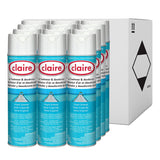 Claire Aerosol Air Freshener and Deodorizer, Tropic Breeze, 10 oz Aerosol Spray, 12 Cans (CGC165) Each