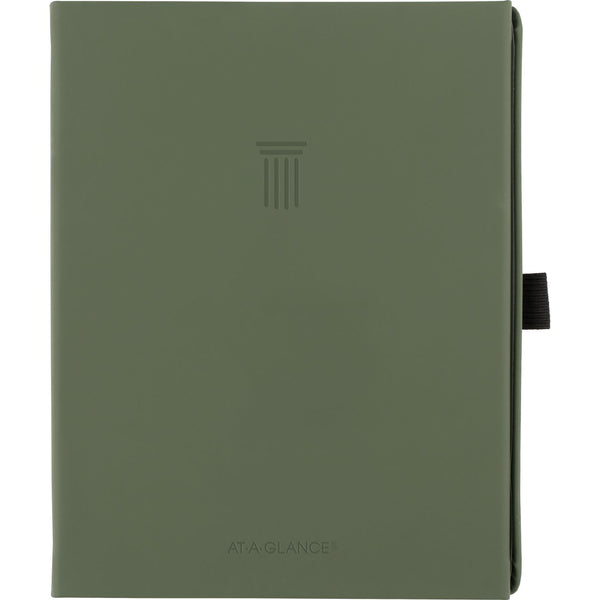 AT-A-GLANCE® Foundation Undated Weekly/Monthly Planner, 8.5" x 6.75", Green Cover, 12-Month: Undated (AAGFD20060) Each
