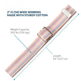 Posey® Gait Belt 54 Inch Length Pastel Stripe Cotton (228555_EA) 1/EA