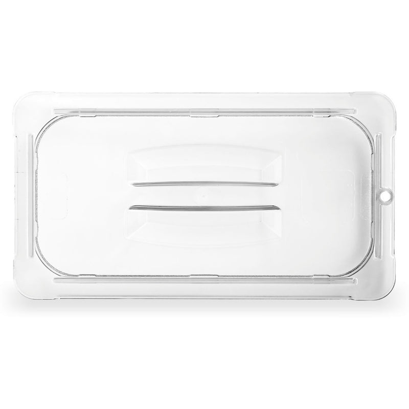 Carlisle StorPlus Polycarbonate Handled Universal Lid, 10.38 x 12.75 x 0.88, Clear, Plastic (CFS10230U07) Each