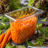 Carlisle StorPlus Polycarbonate Food Pan, 1.4 qt, 4.25 x 6.93 x 6, Clear, Plastic (CFS3068807) Each