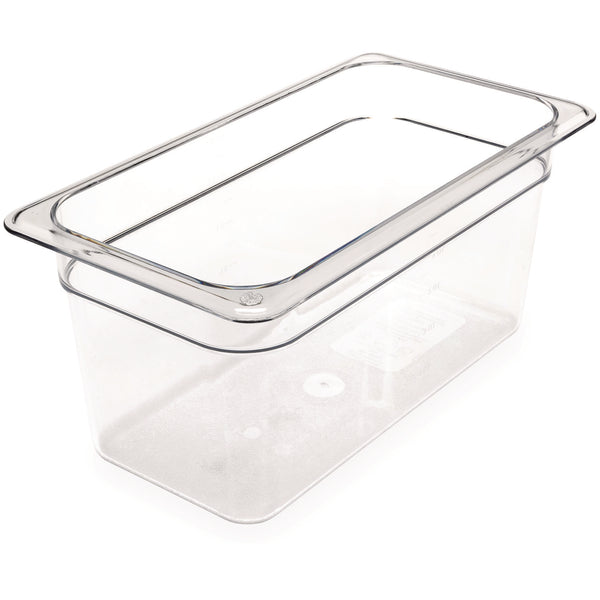 Carlisle StorPlus Polycarbonate Food Pan, 5.7 qt, 6.88 x 12.75 x 6, Clear, Plastic (CFS3066207) Each