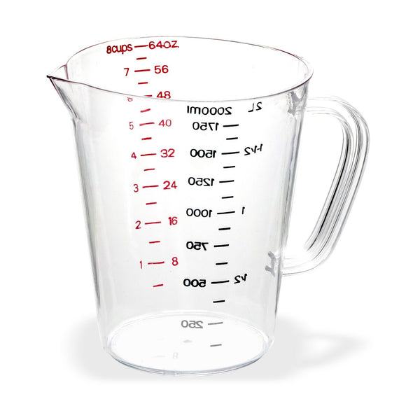 Carlisle Commercial Measuring Cup, 0.5 gal, Clear (CFS4314407) Each