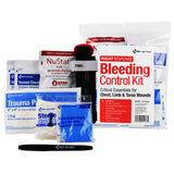 First Aid Only™ Critical Essentials Bleeding Control Kit for Limb, Chest and Torso Wounds, 11 Pieces, Plastic Bag (FAO91137) Each