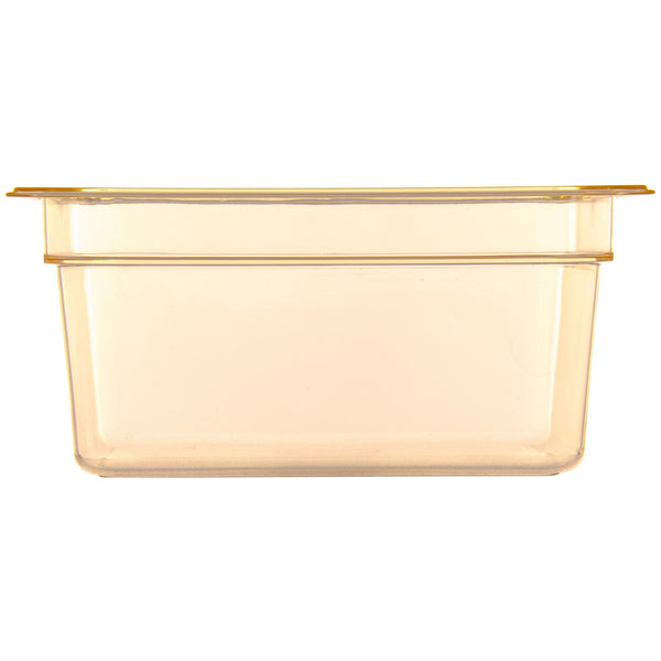 Carlisle StorPlus High Heat Food Pan, 8.7 qt, 10.38 x 12.75 x 6, Amber, Plastic (CFS10422B13) Each