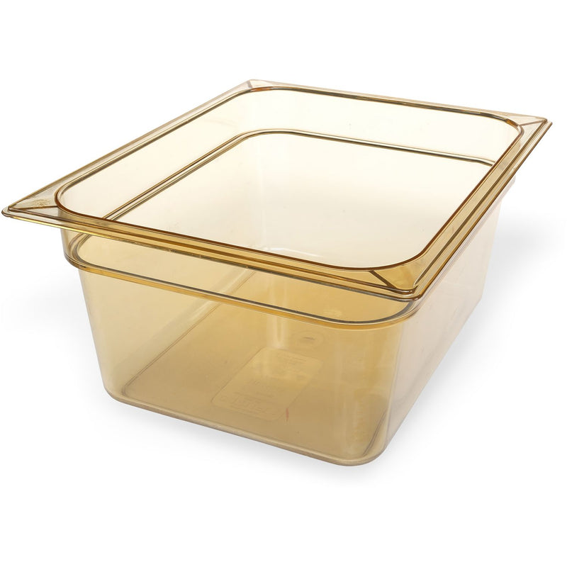 Carlisle StorPlus High Heat Food Pan, 8.7 qt, 10.38 x 12.75 x 6, Amber, Plastic (CFS10422B13) Each